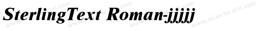 SterlingText Roman字体转换